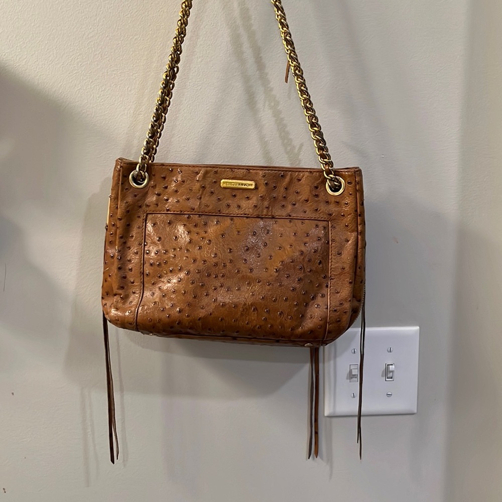 Rebecca Minkoff Shoulder Bag Expandable Double Gold Chain Strap